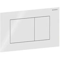 Geberit Sigma 40 Square Betätigungsplatte 115629SI1 Square, weiß, für 2-Mengen-Spülung, Round
