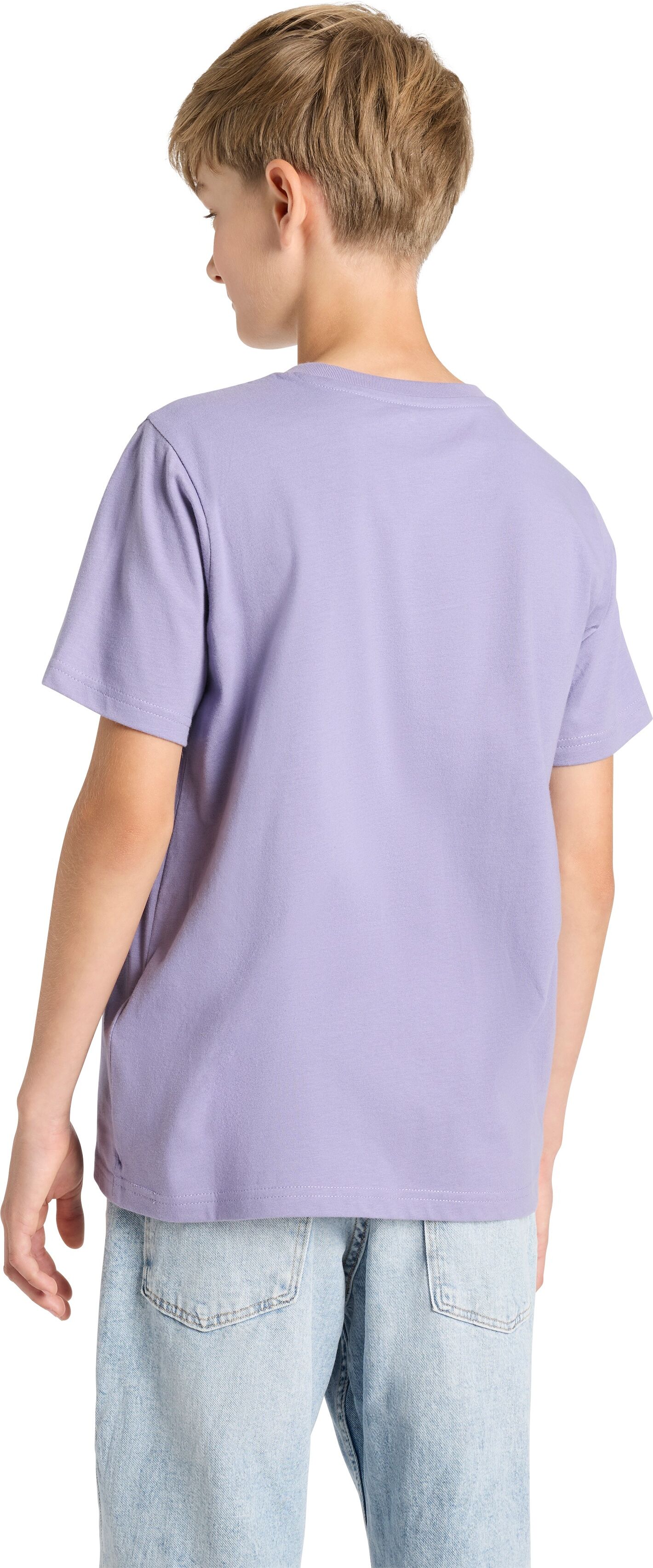 T-Shirt QUIKSILVER "PALM SHADE PACK YOUTH", Jungen, Gr. 10 (134/140), lila (lila, whit), Obermaterial: 100% Baumwolle, Shirts T-Shirt, 2er-Pack, Kurzarmdesign, für Kinder und Jugendliche, aus Baumwolle lila, whit 10 (134/140)