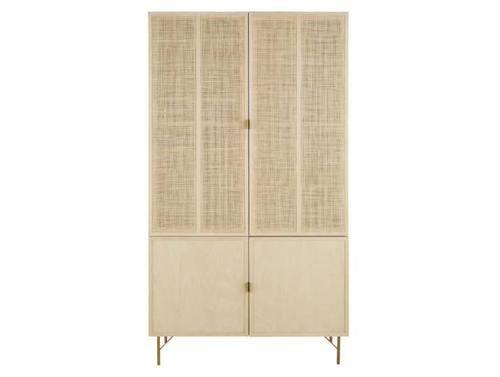 Vaisselier 4 portes placage bouleau L88