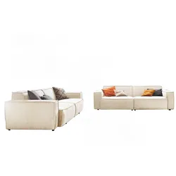 SITZGRUPPE SAMU Beige Webstoff (2er-Set)