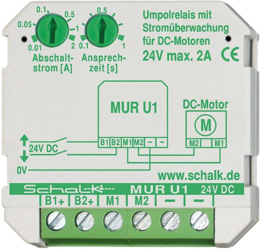Schalk Motor-Umpolrelais 2A MUR U1 (24V DC) (MURU14)