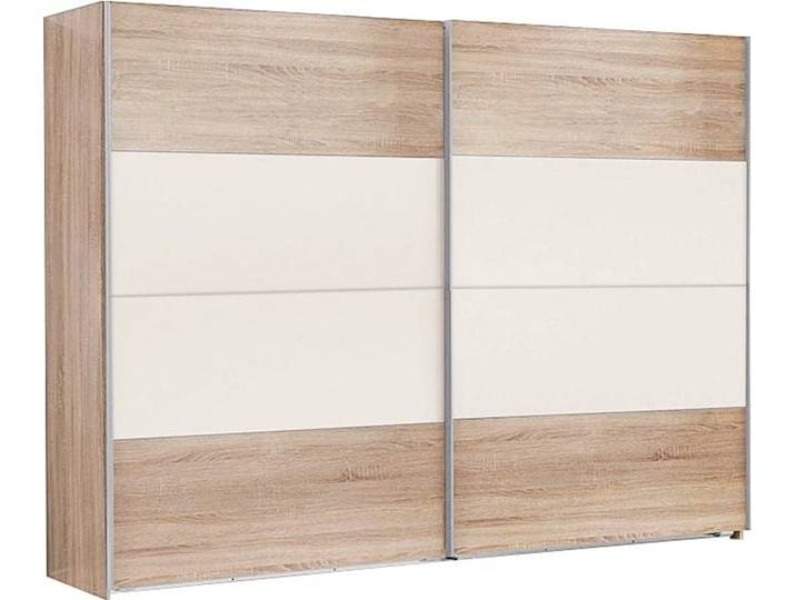 Schwebetürenschrank WIMEX Easy , weiß (struktureichefarben hell, weiß), B:270cm H:210cm T:65cm, Schränke, Schwebetürenschrank