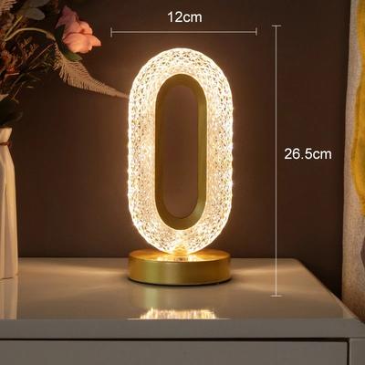 3D Moon Lamp, USB Bedside Table Light, Crystal Touch Dimming Night Light For Bedroom, Girls Room Aesthetics, Home Decor track