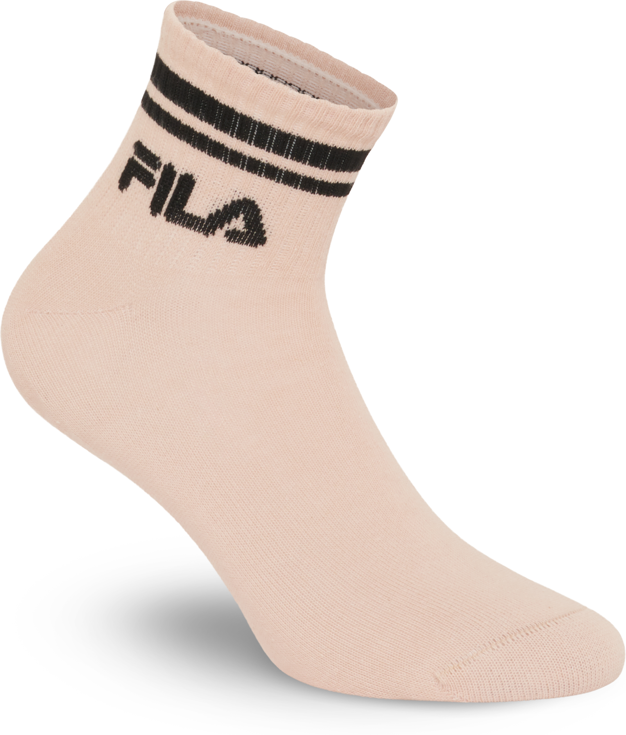 Kurzsocken FILA, Herren, Gr. 39-42, Sockengrösse, mocha mousse, Baumwollmischung, elastisch, Socken Kurzsocken, Cotton-Mix, Unisex, Kontraststreifen mocha mousse 39-42, Sockengrösse