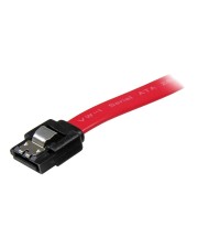 StarTech.com 18in Latching SATA Cable SATA-Kabel Serial ATA 150/300/600 R bis R 46 cm eingerastet Rot (LSATA18)