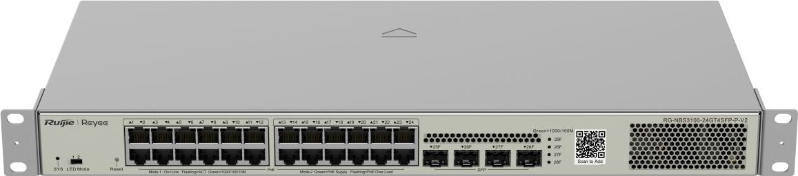 Ruijie Reyee Rg-nbs3100-24gt4sfp-p-v2 Switch One Size / EU Plug 220V One Size