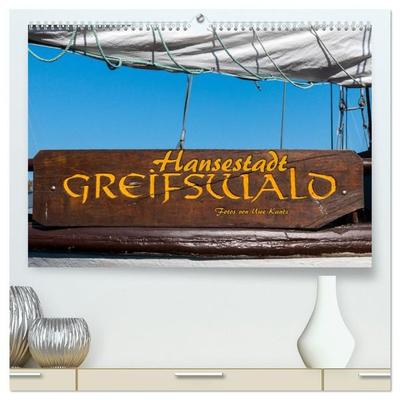Hansestadt Greifswald (hochwertiger Premium Wandkalender 2027 DIN A2 quer), Kunstdruck in Hochglanz