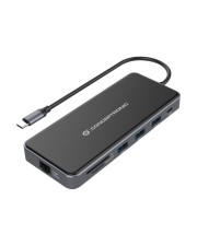 Conceptronic Adapter USB-C->2xHDMI GbE PD 2xUSB3.0 SD0.25 gr Digital/Daten (DONN15G)
