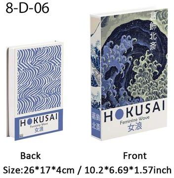 Inspire Essentials Ukiyoe Lucky Cat Decorative Book Storage Box Japanese Hidden Storage Decor 30
