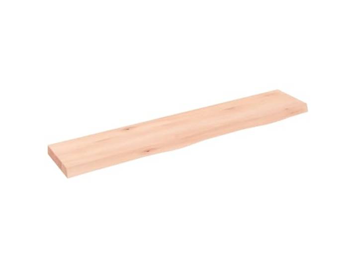 LASWWQMRF Wandregal Massivholz Eiche 100x20x4 cm Unbehandelt Rustikales Wandboard mit Naturkante fuer Wohnzimmer und Bad, Belastbar bis 20 kg, Vielseitig als Tischablage nutzbar.