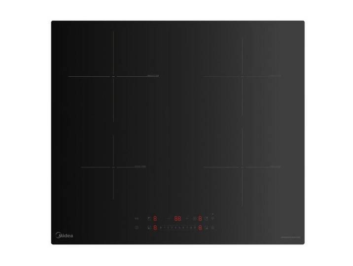 Midea Induktionskochfeld, Schwarz, Metall, Kunststoff, 59x5.8x52 cm, Kindersicherung, Sicherheitsabschaltung, Restwärmeanzeige je Kochzone, rahmenlos mit Facettenschliff, Brückenfunktion, Timerfunktion, Küchen, Küchenelektrogeräte, Kochfelder, Induktionskochfelder