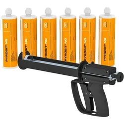 OBO 7203801 Brandschutzschaum Aktionspaket 2-Komponenten PU-Brandschutzschaum rostrot FBS-S+P