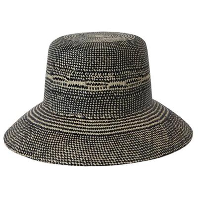 Brixton - Women's Lopez Panama Straw Bucket Hat - Hut Gr M - 58 cm grau