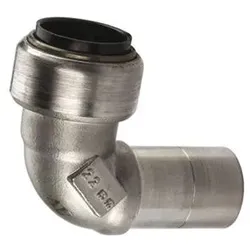 Tectite Edelstahl Steckfitting Winkel 90° (i/a) 15 mm - TS092