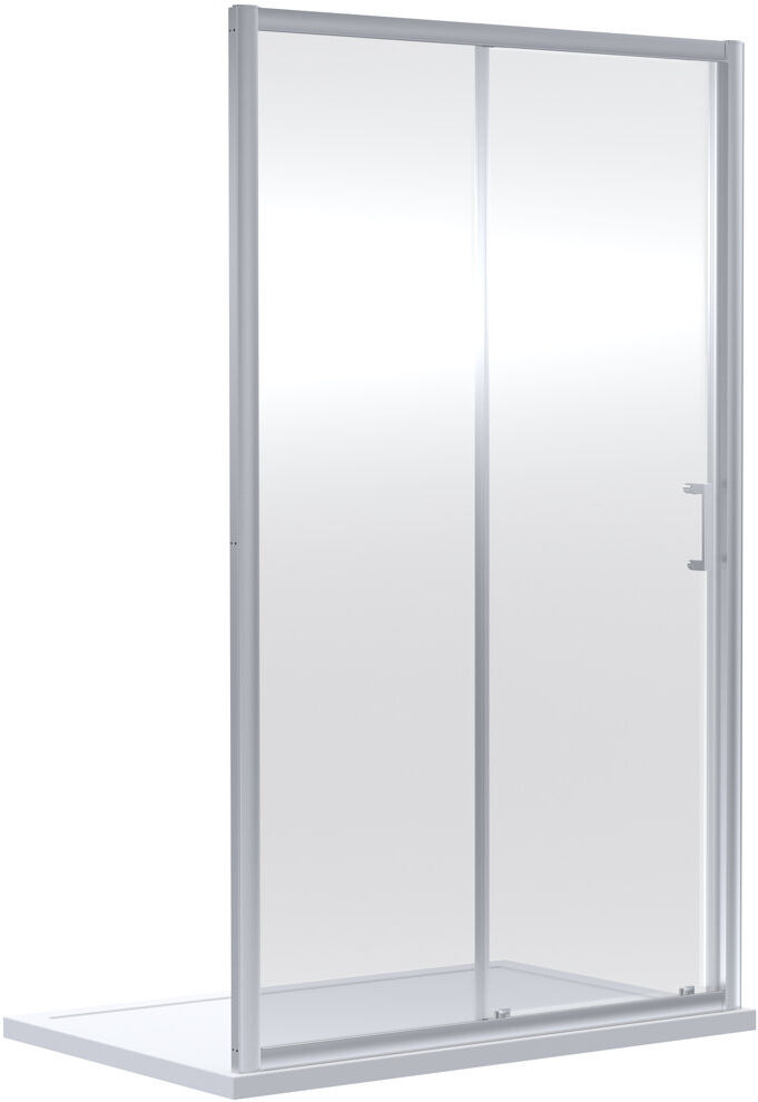 Nuie Rene 1900 x 1200mm Sliding Shower Door Chrome 190cm H X 119cm W X 4.4cm D