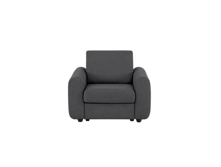 Fauteuil manchettes Kara NICARAGUA tissu enjoy graphite