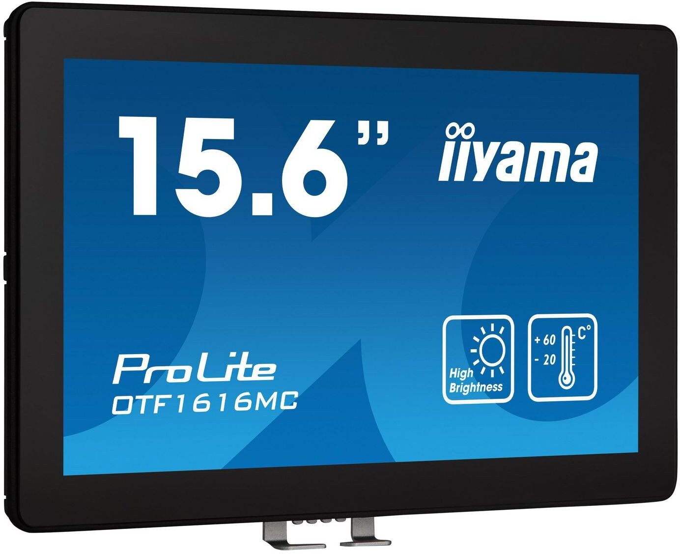IIYAMA ProLite OTF1616MC-B1 15.6" Full HD Bezel Free Open Frame PCAP 10-Point Touch Monitor, 935 cd/m² High Brightness, IP65, VGA/HDMI/DisplayPort, Bl