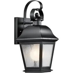 Elstead Lighting Mount Vernon AußenWandleuchte 318mm E27 Schwarz IP44