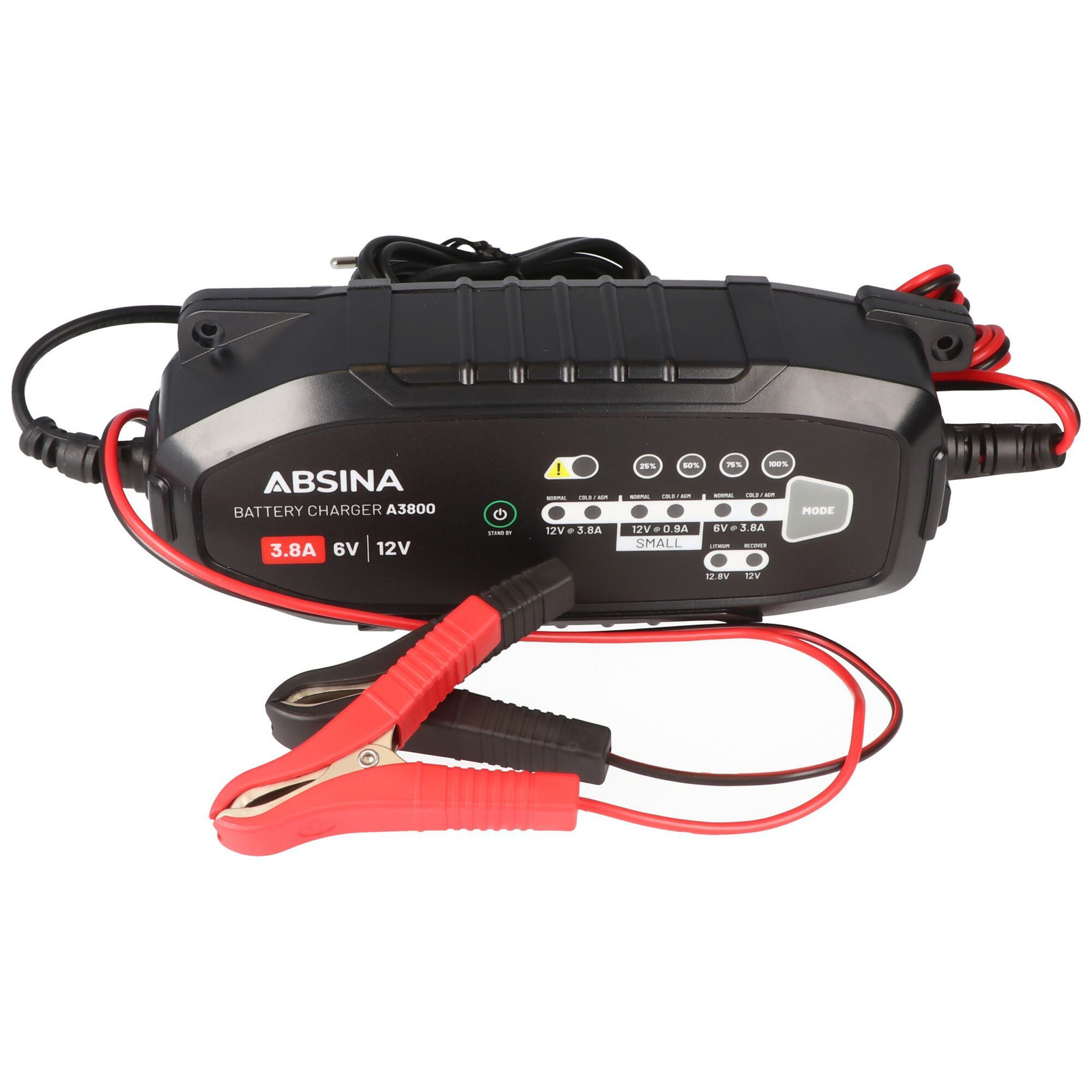 Ctek A3800 Desktop lader voor lood- en LiFePO4 batterijen 6V-12.8V 3.8A - zwart