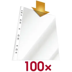Durable Prospekthüllen A4 transparent 50μm Polypropylen (PP) 100 Stück transparent