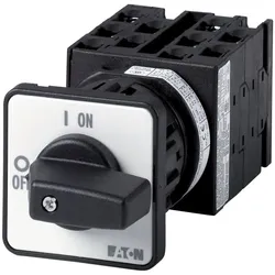 Eaton 014151 Spannungs-Strommesserschalter, T0, 20 A, Zentraleinbau, 5 Baueinheit(en), Kontakte: 10, 90 °, rastend, ohne 0-Stellung, L1/L2- L2/L3