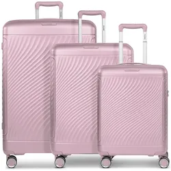 Picard Vienna 4 Rollen Kofferset 3-teilig mit Dehnfalte, Koffer, Rosa