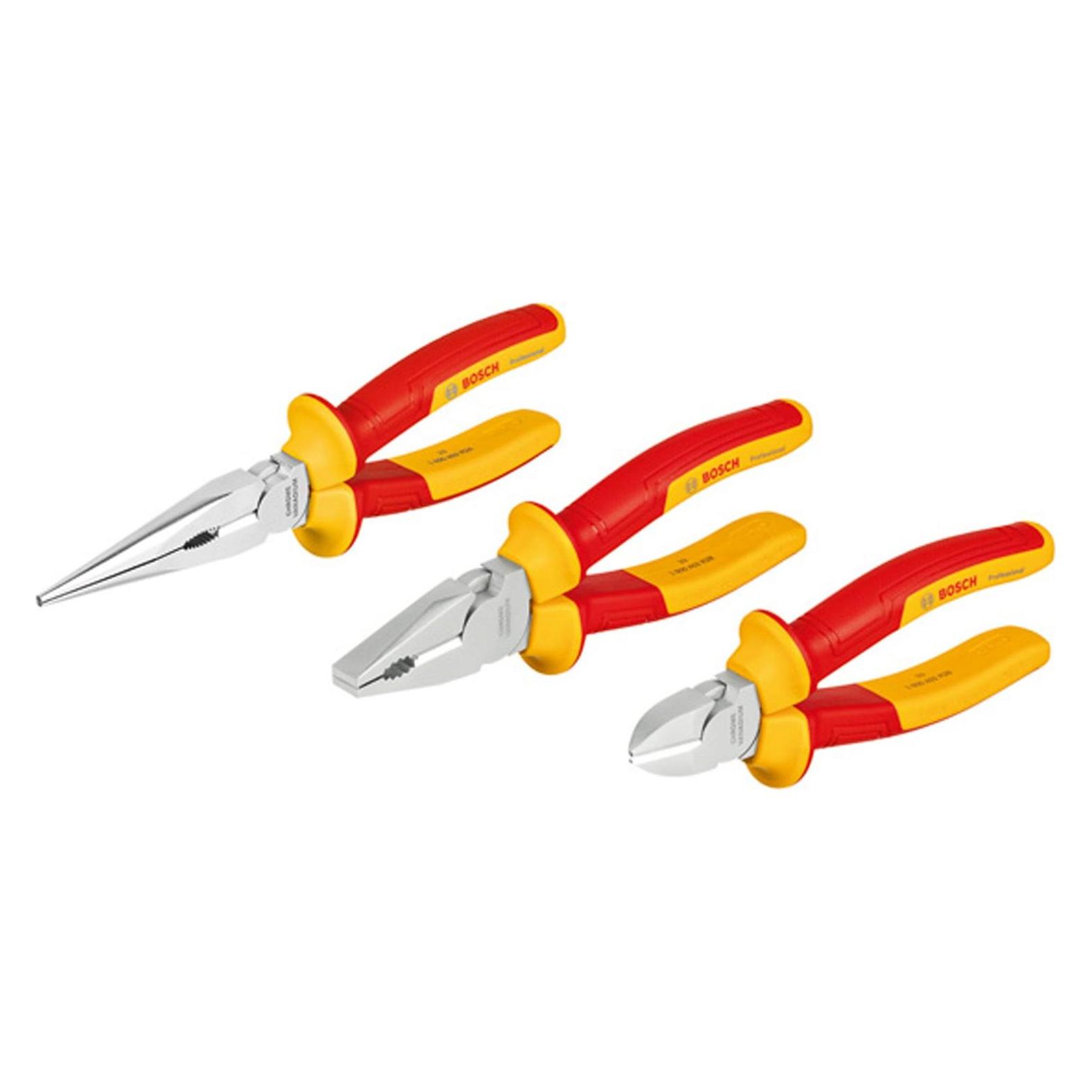 Bosch Professional Combo Kit VDE-Zangen-Set, 3-tlg. (325 mm) (1600A02NG0)