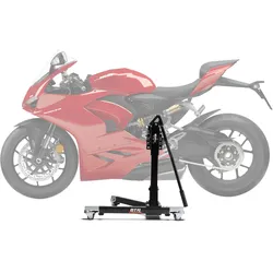 Zentralständer EVOLIFT® für Ducati Panigale V2 20-24 Black Ops Edition (Grundfarbe: Schwarz) 2-Pin-Lösung