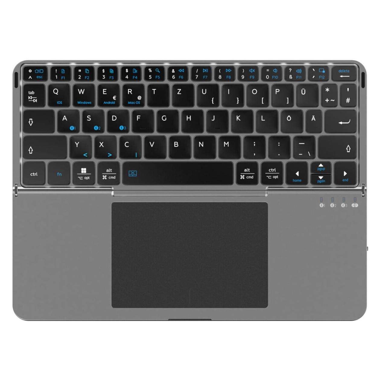 4smarts Universal Wireless Tastatur Foldable QWERTZ (DE) (4S541917)