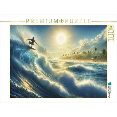 CALVENDO Puzzle Manchmal ist es besser, einfach mit den Wellen zu schwimmen, als gegen sie anzukämpfen. | 1000 Teile Lege-Größe 64x48cm Foto-Puzzle