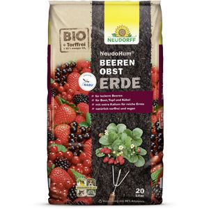 Neudorff Blumenerde  NeudoHum Beerenobsterde, Bio, für Beerenobst, torffrei, mit Dünger, 20 Liter