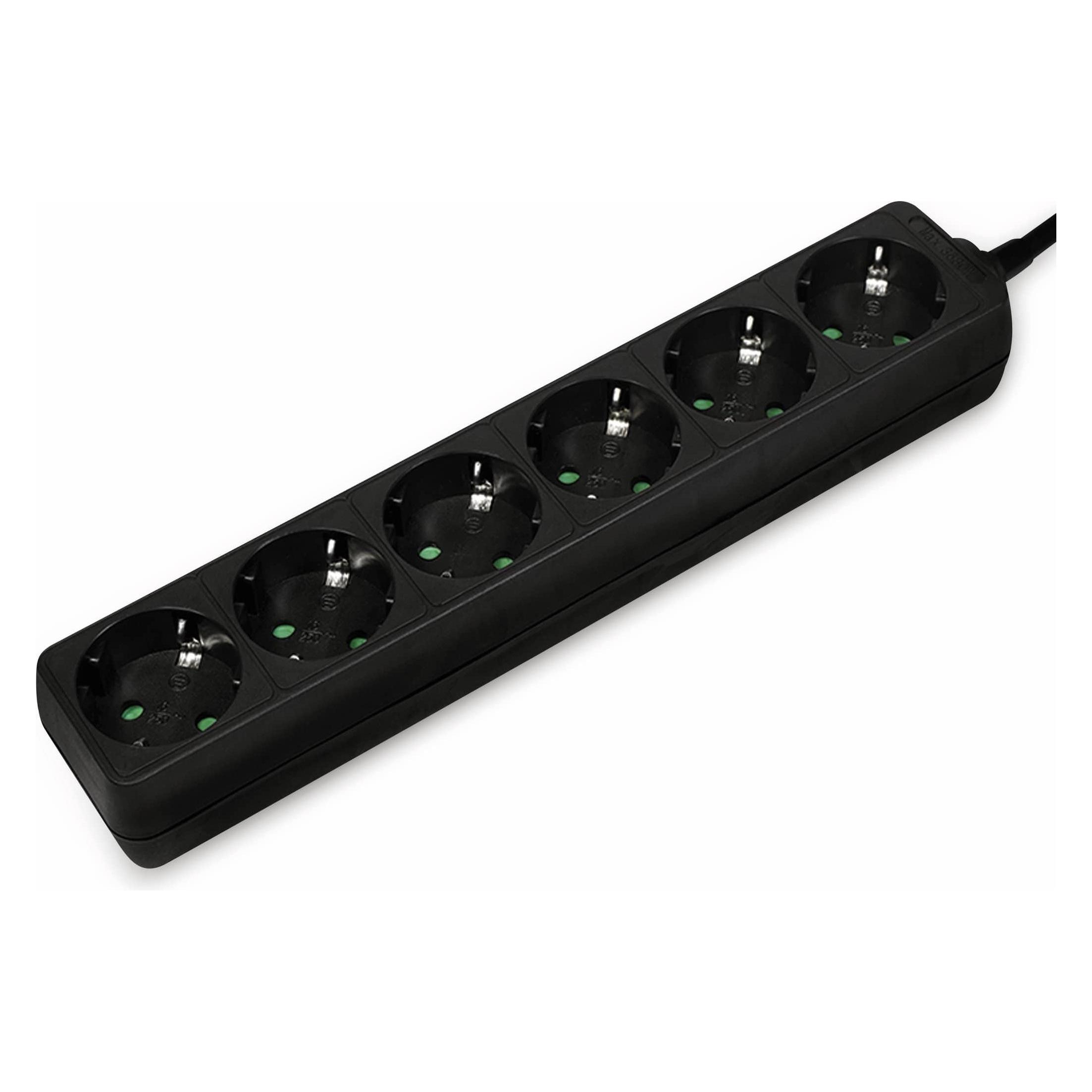 LogiLink Steckdosenleiste (6x, Typ 12, Typ 13, Typ 23, Typ 25, Typ 26, 1.50 m) (LPS238B)