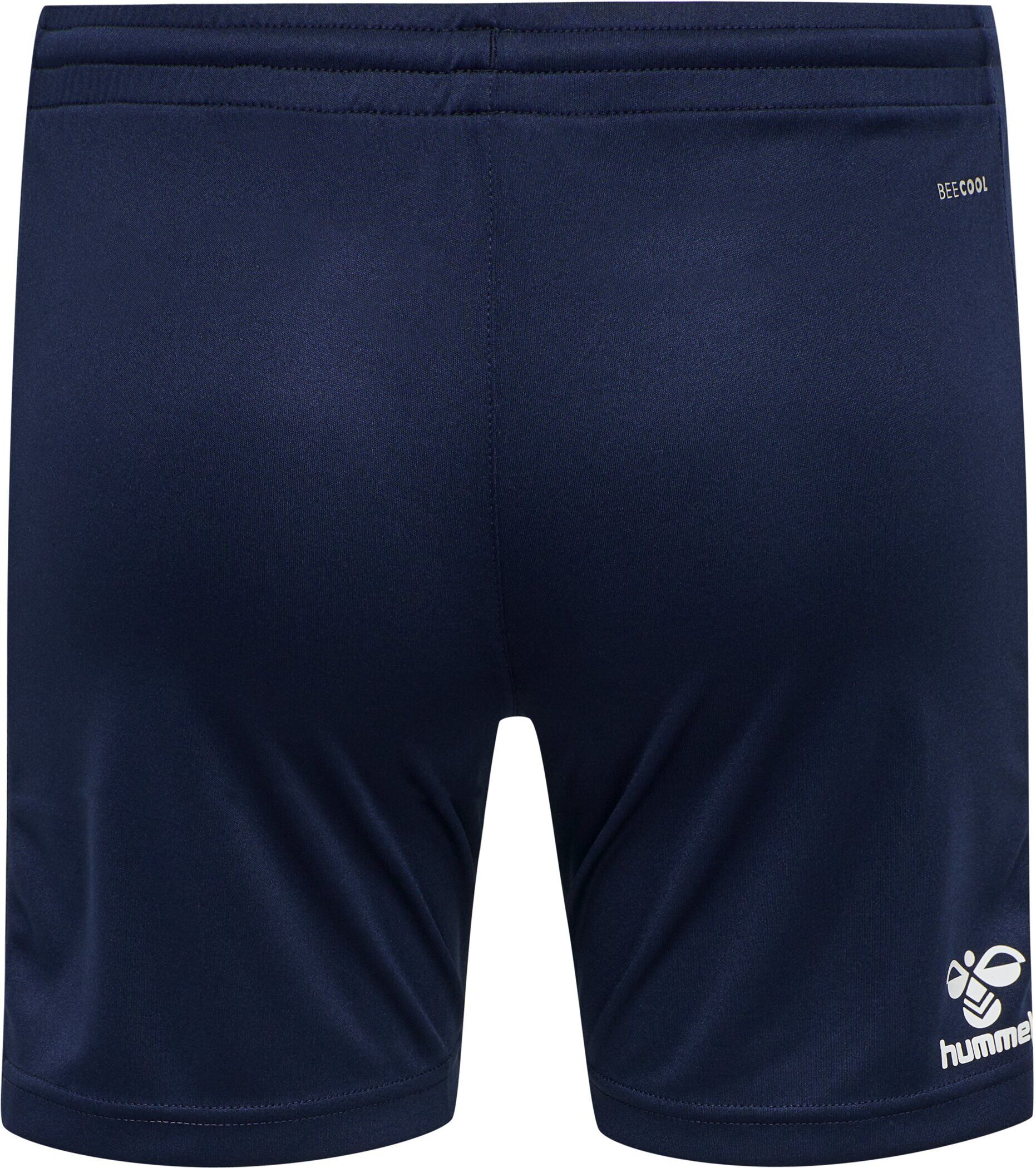 Trainingsshorts HUMMEL "HMLCORE XK POLY SHORTS WOMAN", Damen, Gr. XS, N-Gr, marine, Obermaterial: 100% Polyester, Hosen Trainingsshorts, mit Stretch-Material, mit BEECOOL-Technologie, sportlicher Stil marine XS, N-Gr