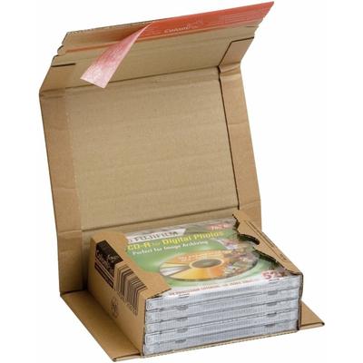 ColomPac Versandkarton 147x126x55mm selbstklebend braun Packung mit 20 Stück