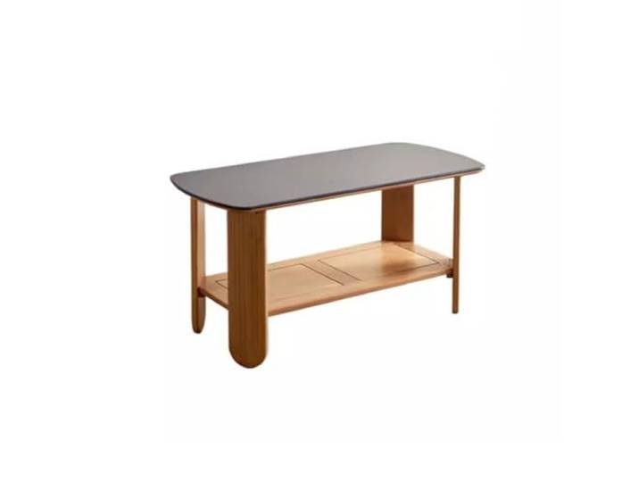 ksjdieunf Couchtisch Hoher Couchtisch aus massivem Holz, Kleiner Esstisch, moderner, Leichter, luxuriöser, einfacher Teetisch, nordischer Schiefer-Teetisch Tische for Wohnzimmer