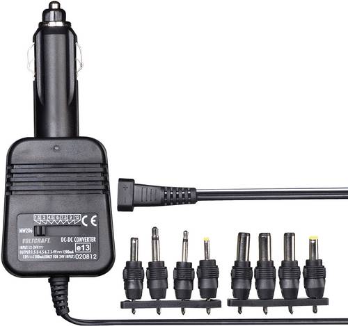 VOLTCRAFT DC/DC-Wandler 12 V/DC, 24 V/DC - 1.5 V/DC, 3 V/DC, 4.5 V/DC, 6 V/DC, 7.5 V/DC, 9 V/DC, 12 V/DC/1.2A 14.4W