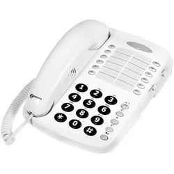 Geemarc CL1100 verstärktes Büro-Telefon - 30dB, Telefon, Weiss