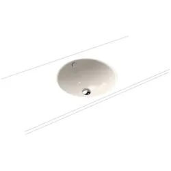 Kaldewei Classic Unterbauwaschtisch 910006003231 d= 42cm, mit Überlauf, ohne Hahnloch, pergamon Perl-Effekt