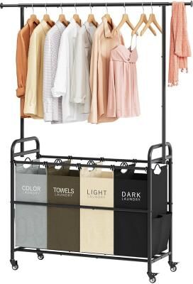 NO "4 Butler Sorter Basket Organizer, Laundry Hamper - 37.18""L x 15.7""W x 66.9""H"