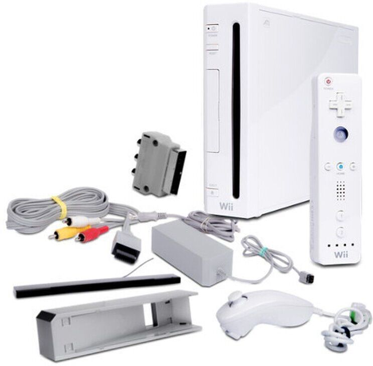 Nintendo Wii   Nunchuck   Fernbedienung   Weiß - Refurbished