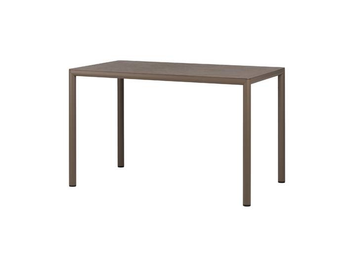NARDI - Table rectangulaire Piave - Marron - Stratifié HPL - Designer Raffaello Galiotto