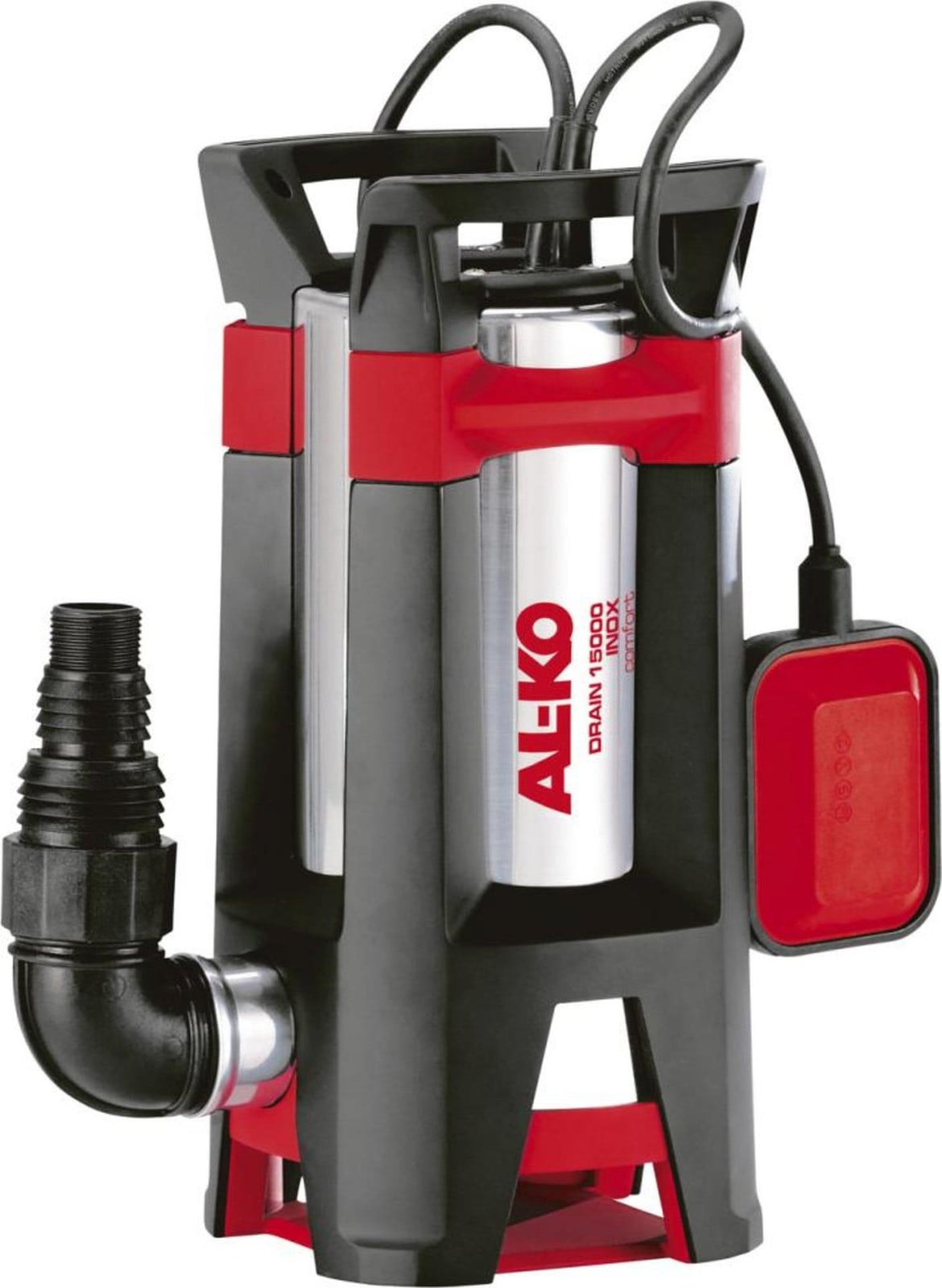 AL-KO Drain 15000 Inox Comfort Tuinslang, Zwart-Rood-Zilver