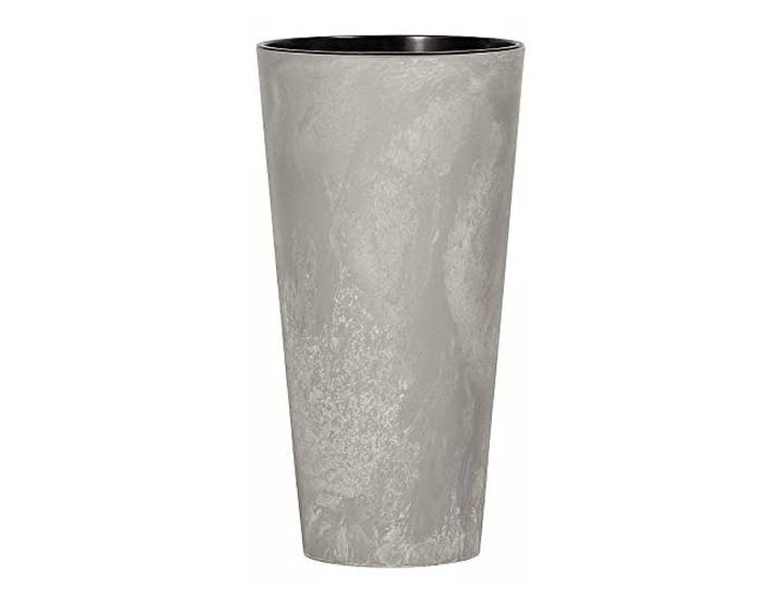 Prosperplast Tubus schlanker Effekt von Kunststoff mit Zementfarbenablagerung, 47,6 (hoch) x 25 (Breite) x 25 (tief) cms