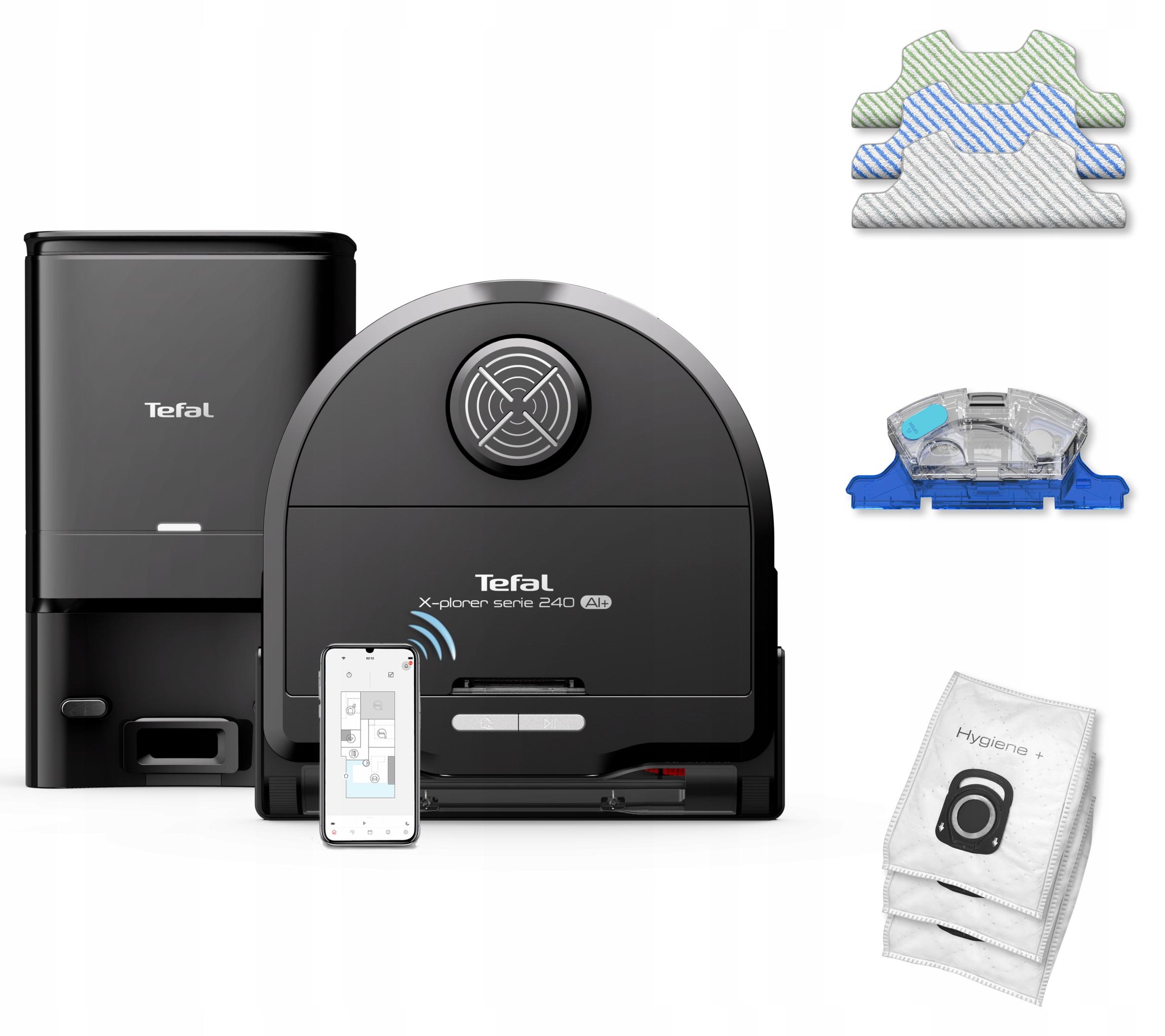 Saugroboter Tefal X-Plorer S240+ Ai 8000 Pa 2-in-1, Wischen, 3D Vision 8000 Pa