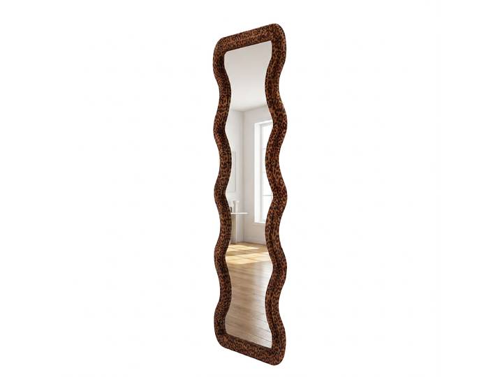 Wandspiegel Cauto 60 x 160 x 4cm Braun Samt 60 x 160 x 4cm