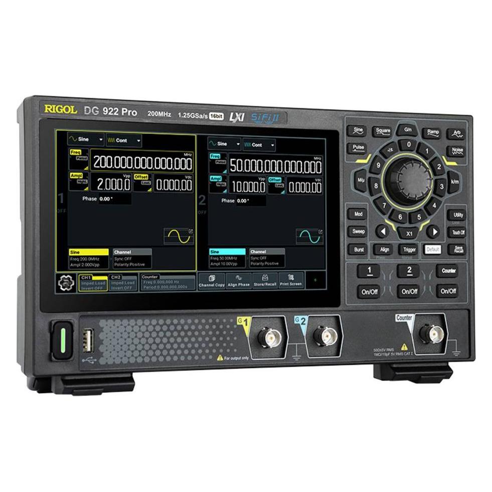 Rigol DG902 Pro Funktionsgenerator netzbetrieben 1 µHz - 70MHz 2-Kanal Sinus, Rechteck, Rampe, Puls (DG902 Pro)