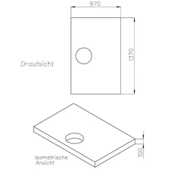 Neuesbad Wannenträger für Hüppe EasyStep 140x100x3 SD22527