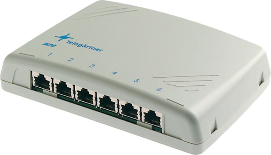 Telegärtner modulair patchpaneel Cat.6 met 6 x RJ45