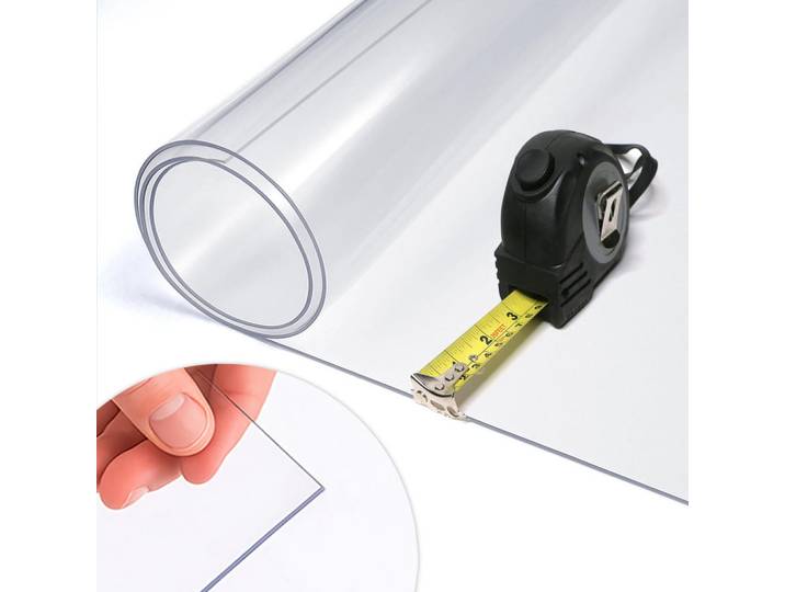 Tulup Schutzunterlage 122 x 80 cm – Transparente – Schutzmatte, Kunststoff, Rechteckig, 122x80x0.2 cm, Heimtextilien, Wohntextilien, Tischwäsche, Tischsets