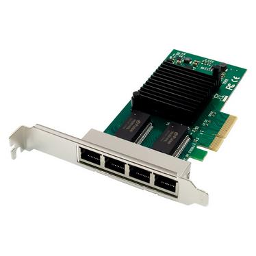 Allnet PCIe 1G x4 Quad Port Gigabit Server Adapter- Copper RJ45 -I350 - ALL0136v2-4-GB-TX (PCIe) (ALL0136v2-4-GB-TX/I350T4)